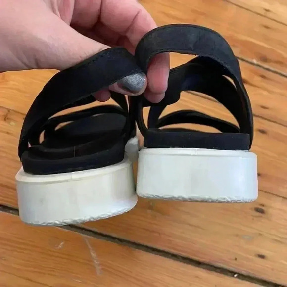 ECCO danish suede elastic slip on sandals 39 NWOB - Picture 6 of 8